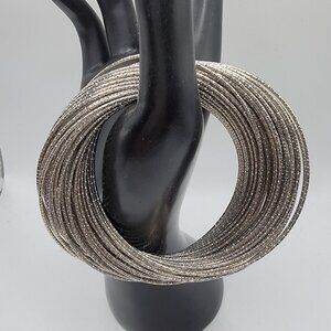 Silver Bangle Bracelet Multiple Ring Bracelet Woman Party Wedding Fashion Puzzle